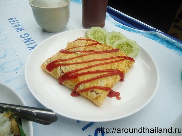 Кхай яад сай - тайский омлет Кхай яад сай - тайский омлет