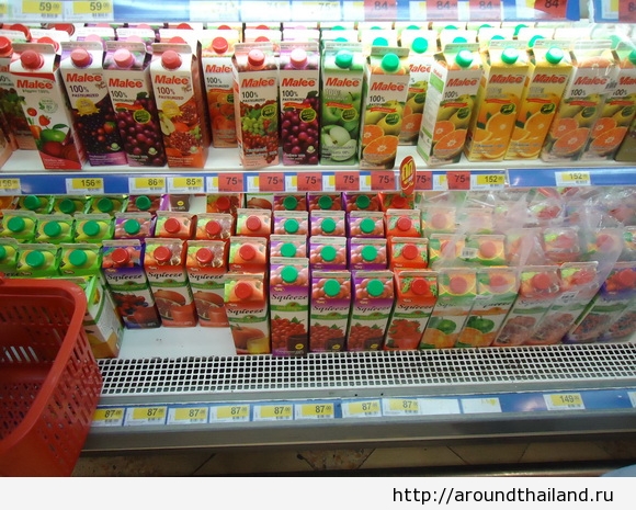 Натуральный сок в Паттайе от 75 бат за литр