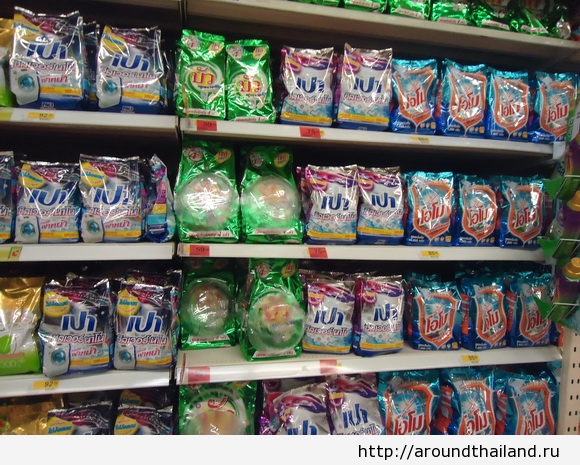 Стиральный порошок от 59 бат за кг.