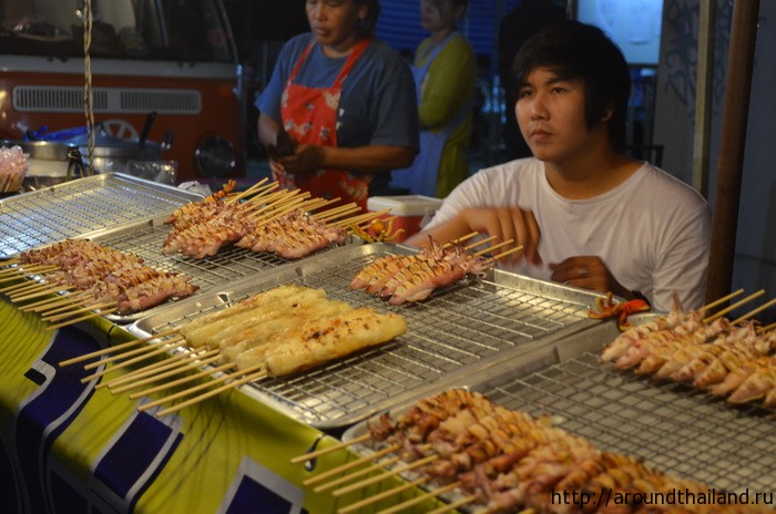 Кальмары, приготовленные на углях