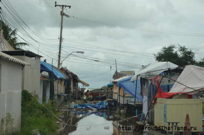 Город Хуа Хин после шторма