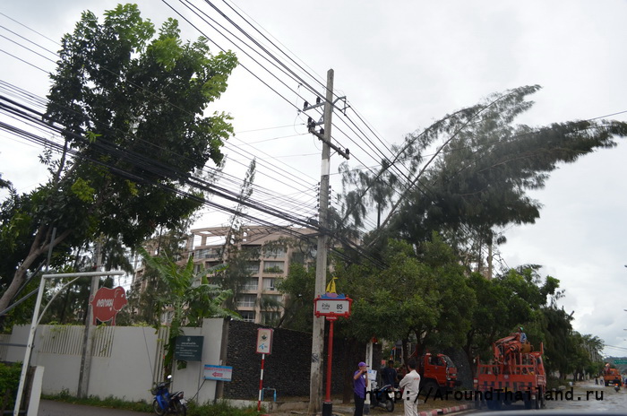 Город Хуа Хин после шторма