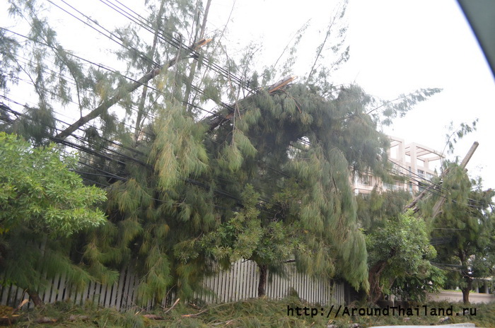 Город Хуа Хин после шторма