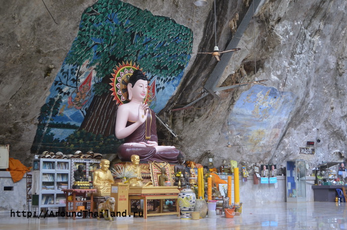 Жилье монахов из храма Tiger Cave Temple