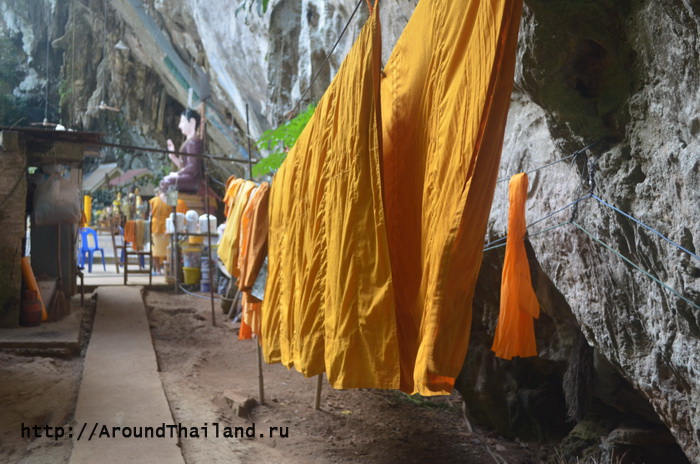 Жилье монахов из храма Tiger Cave Temple